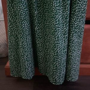 GREEN FLOWER DRESS
